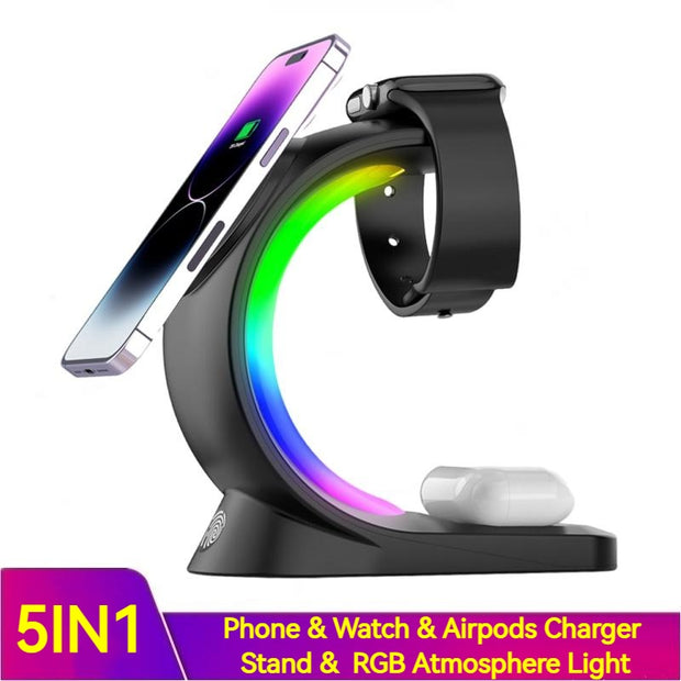 4 In 1 Magnetic Wireless Charger By Luviers